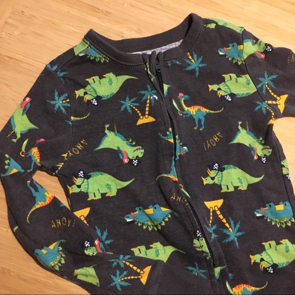 5T Old Navy Footless Sleeper Onesie Dinosaur PJ’s - Picture 4 of 8